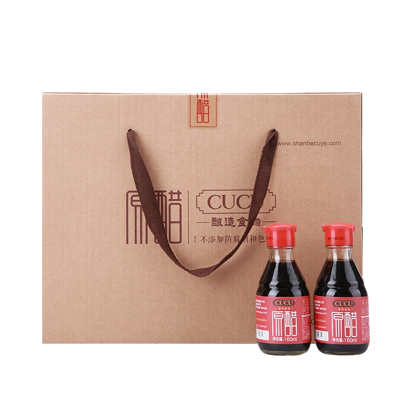 CUCU 醋 原醋礼盒160ml*8 老陈醋 山西陈醋