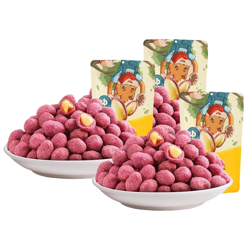 三只松鼠 紫薯花生紫薯味 中袋装205g*3袋