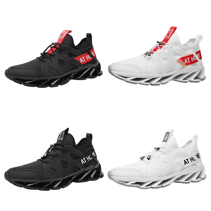 轨者黑色潮流跑步鞋春天新款男韩版网红运动鞋青少年时尚鞋子社会休闲