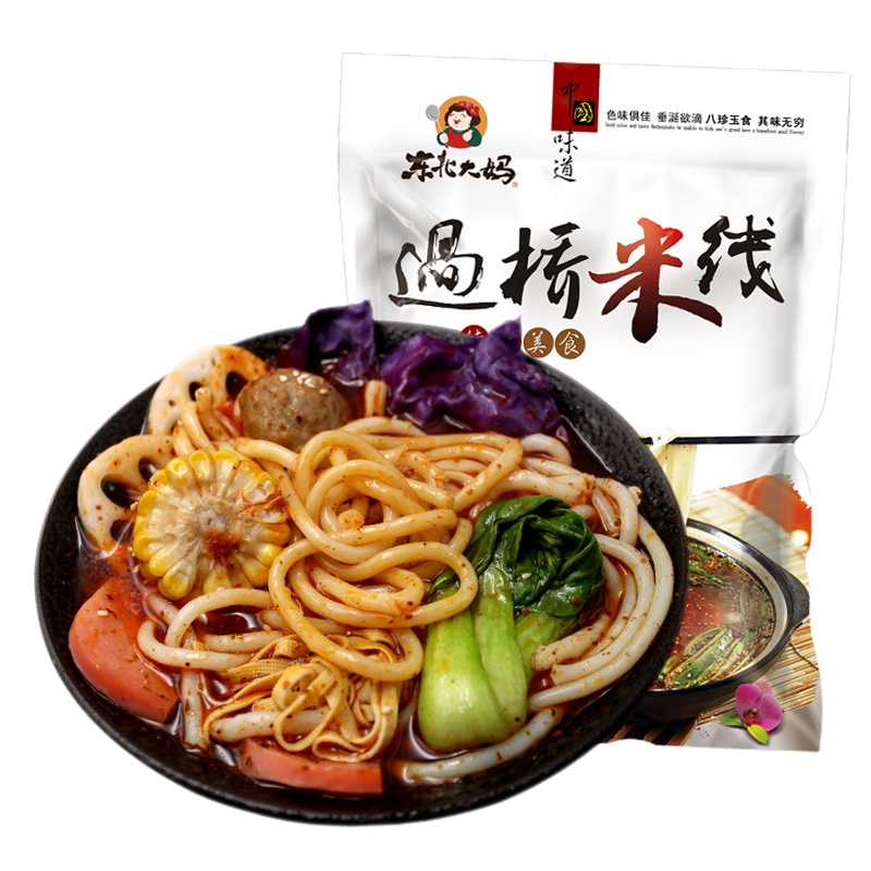 正宗过桥米线350g/ 袋装砂锅粗米线米粉 三包料麻辣味