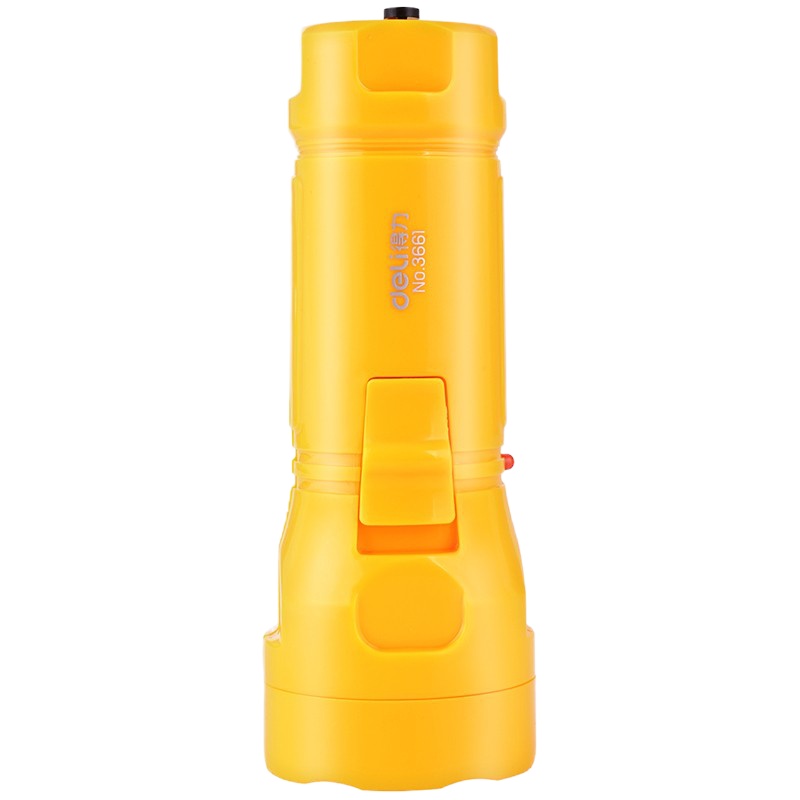 得力(deli)3661LED充电式手电筒(黄)(只) 300mAh