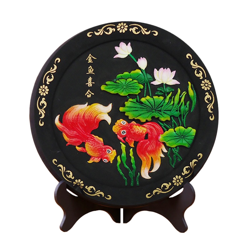 SCP SCP0121 花好月圆活性炭雕创意工艺品摆件办公家居装饰品摆台218*20mm (个)