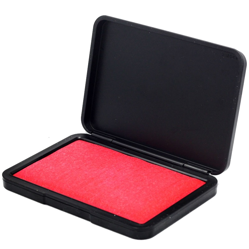 得力(deli)9852快干印台2只 印泥速干 印章 印油 办公用品 财务用品 红色 印台/印泥/印油