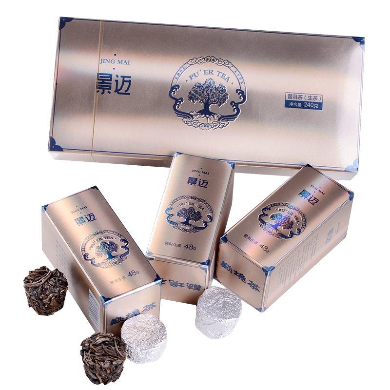 云南普洱茶生茶迷你沱茶散装 古树纯料小粒装 景迈小龙柱240克