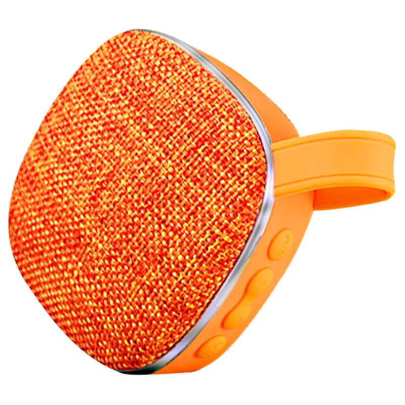 蓝悦(LEnRuE)音乐听T900笔记本电脑音响 布艺蓝牙音箱 迷你插卡便携式手机低音炮 （橙色）