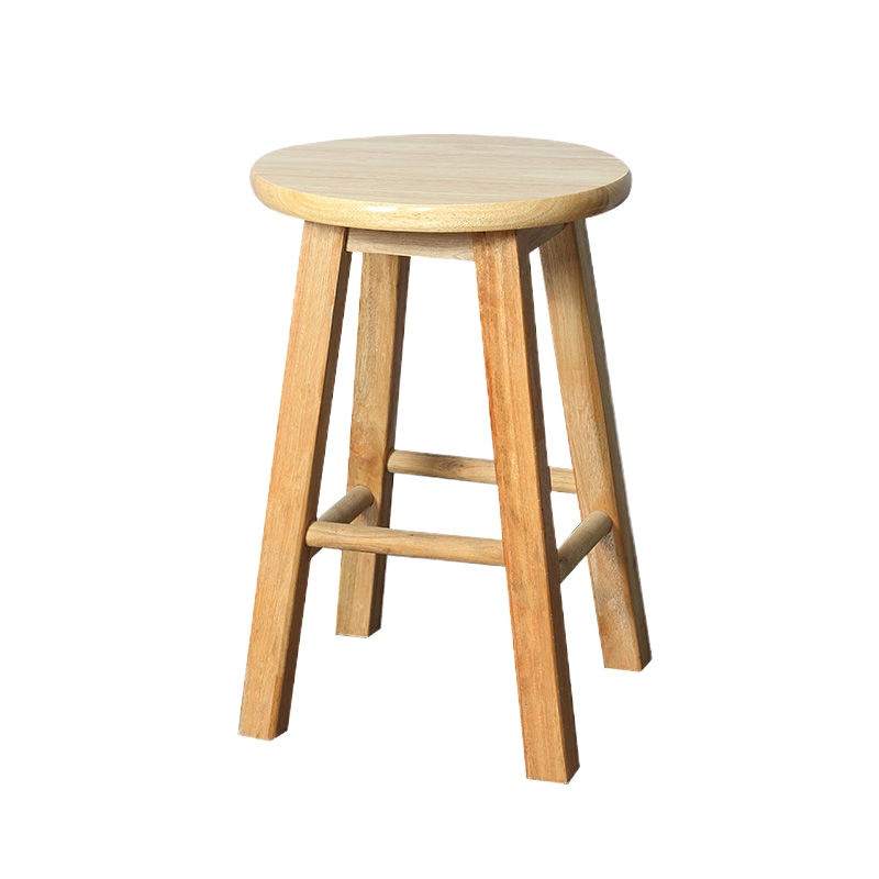 实木北欧前台吧台椅简约手机店桌椅子现代酒吧高脚家用高凳子