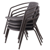 战旗兵藤椅三件套阳台桌椅小茶几户外休闲庭院组合客厅腾编 手工编织椅1把