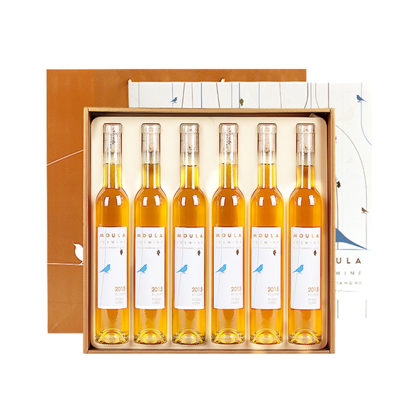 慕拉(MOULA)冰酒礼盒 蓝钻冰酒白葡萄冰酒甜白莫斯卡托雷司令混酿女士冰酒375ml*6支