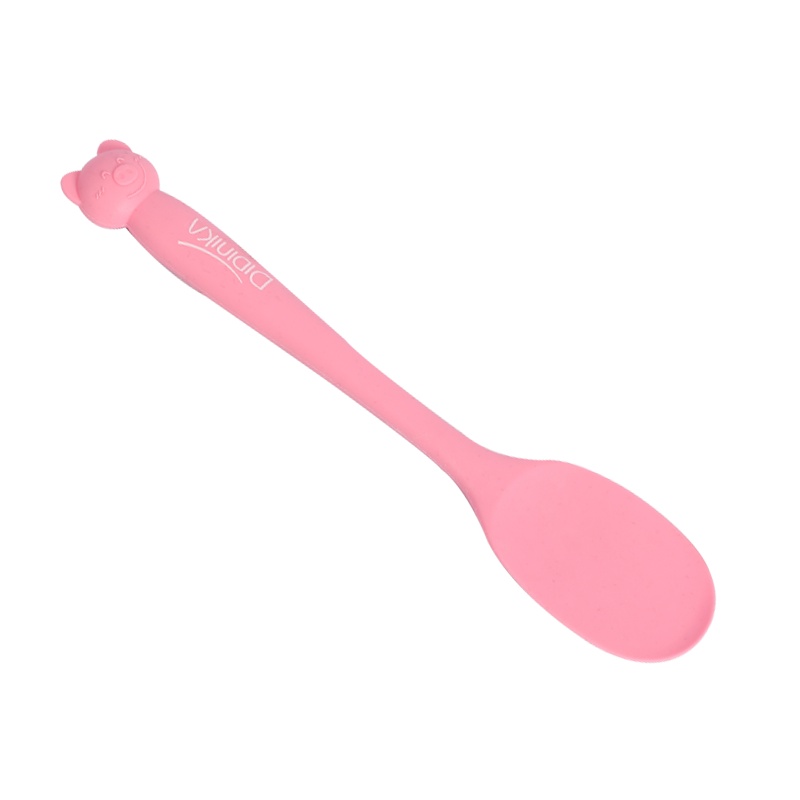 Didinika 韩国迪迪尼卡宝宝辅食锅专用硅胶勺耐高温不伤锅婴儿煮粥炒菜适用 蓝色硅胶勺