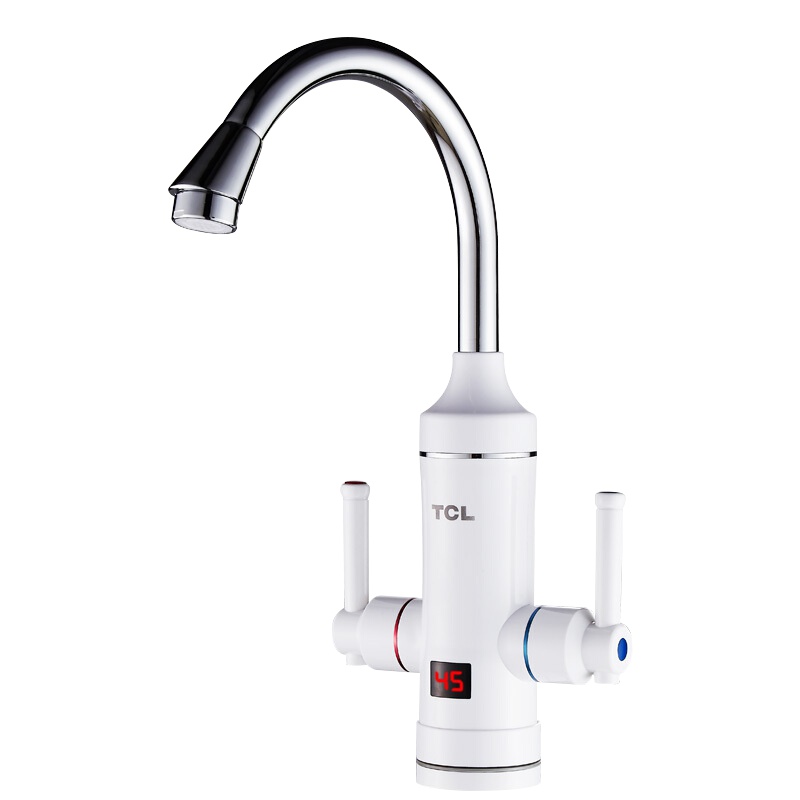 TCL即热电热水龙头加热器厨宝热得快水龙头家用卫生间小型TDR-30DX白色下进水
