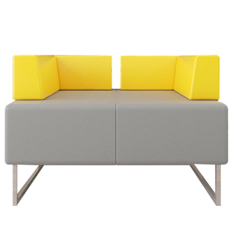 尖辉办公室沙发简约现代商务接待室洽谈会客区三人位沙发茶几组合