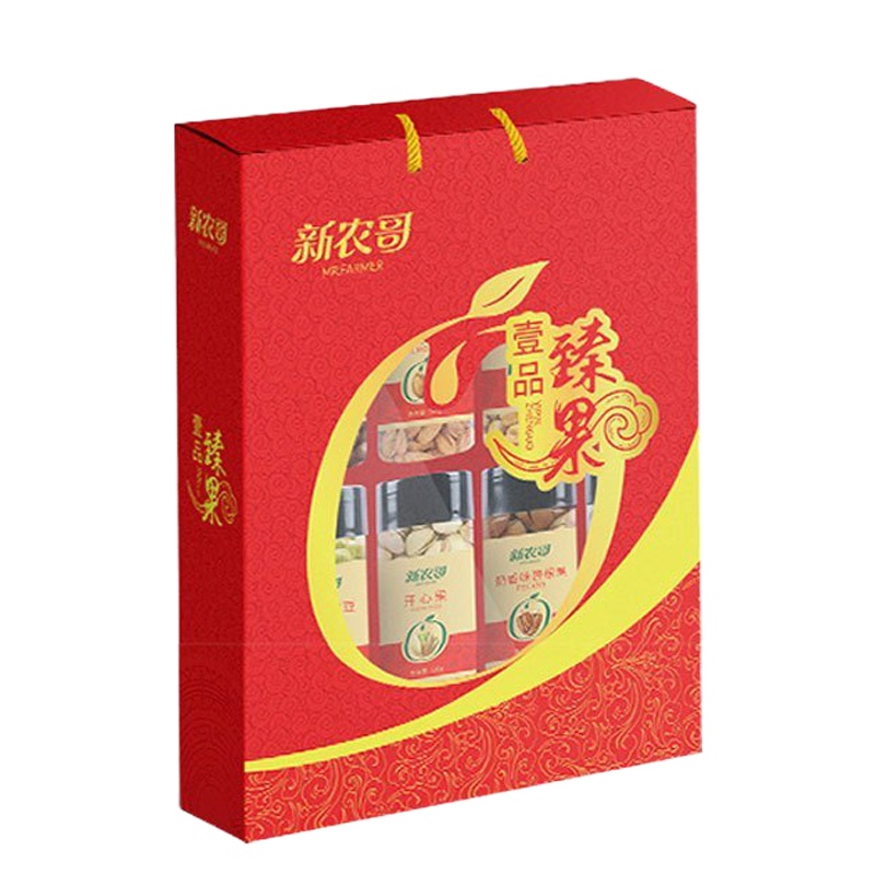 WQZY新农哥端午中秋年货送礼坚果炒货罐装礼盒壹品臻果1134g