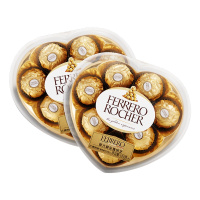 费列罗 榛果威化巧克力8粒心型装100g/盒 厂商直送