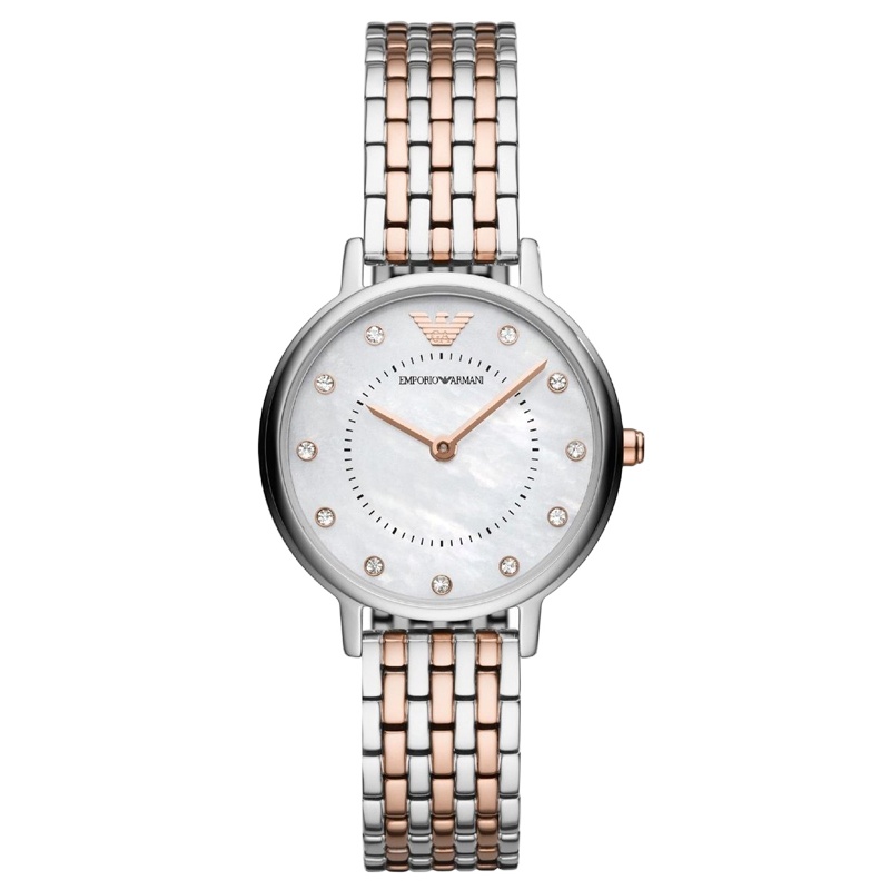安普里奥·阿玛尼 Emporio Armani手表时尚钢带镶钻气质石英女士腕表 AR11094