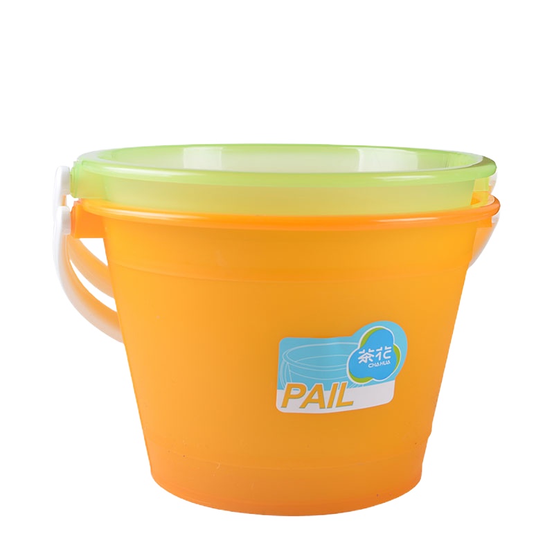 茶花小水桶家用手提加厚塑料桶小桶小号宿舍桶子洗车桶胶桶圆桶5L颜色随机0209