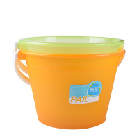 茶花小水桶家用手提加厚塑料桶小桶小号宿舍桶子洗车桶胶桶圆桶5L颜色随机0209
