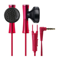 铁三角(Audio-technica) ATH-J100iS RD 红色 智能手机专用可通话耳塞式耳麦耳机