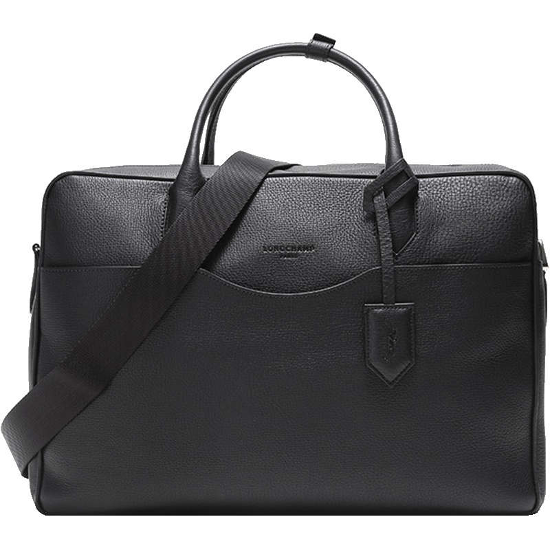 Longchamp 珑骧 男士ULYSSE系列牛皮手提单肩斜挎包公文包 2173 833