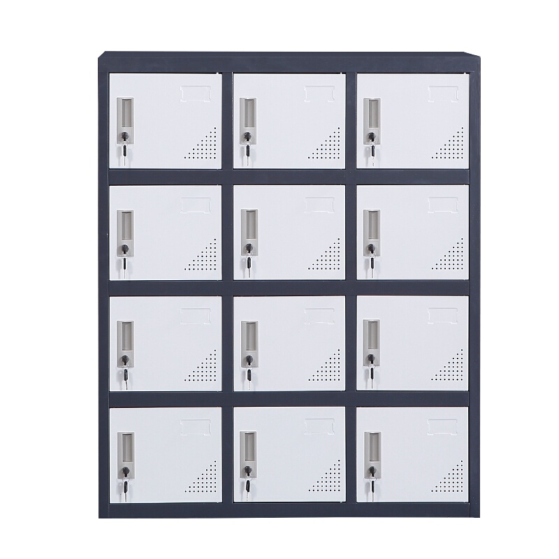 苏美特更衣柜矮柜办公柜储物柜钢制铁皮柜文件柜鞋柜档案柜茶水柜十二门矮柜