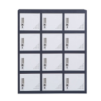 苏美特更衣柜矮柜办公柜储物柜钢制铁皮柜文件柜鞋柜档案柜茶水柜十二门矮柜