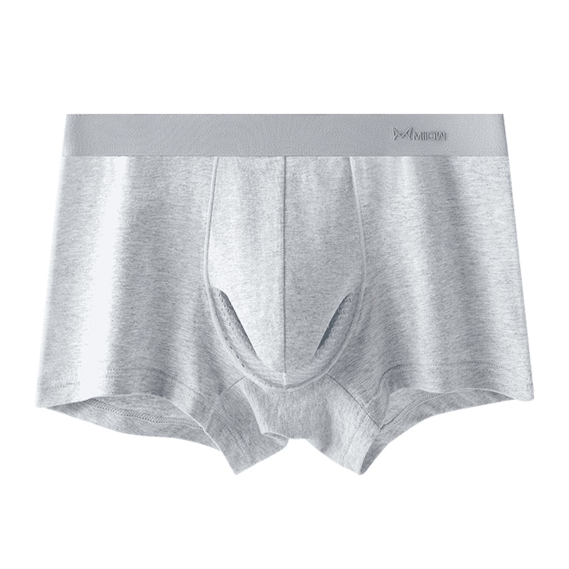 猫人枪弹式分离内裤男士棉薄款平角透气新款性感四角短裤衩3条装