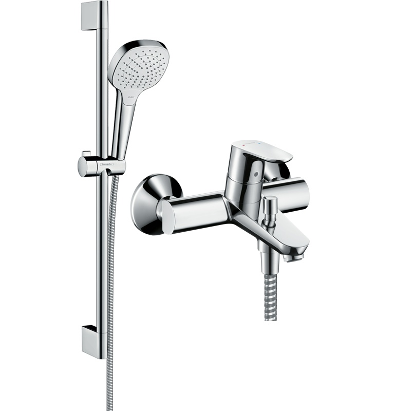 汉斯格雅 飞雨境雨沄雨喷头手持花洒软管防烫非恒温浴缸龙头淋浴组合花洒套装家用升降节水型带下出水龙头