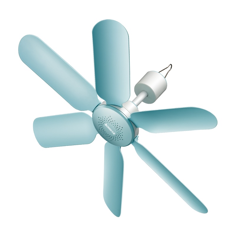 志高(CHIGO)小吊扇FC-16C1六叶柔风轻音低噪 柔软扇叶正常风宿舍家用迷你小风扇电风扇蓝色加定时线款