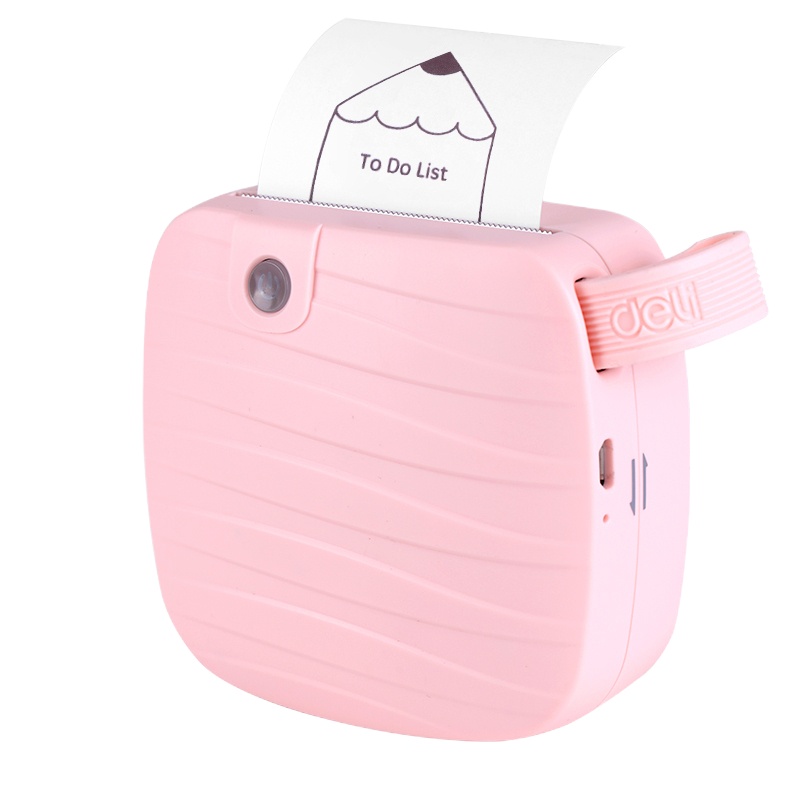 得力(deli)X1相印宝 热敏打印机 迷你家用口袋便携错题记事打印机 颜色随机