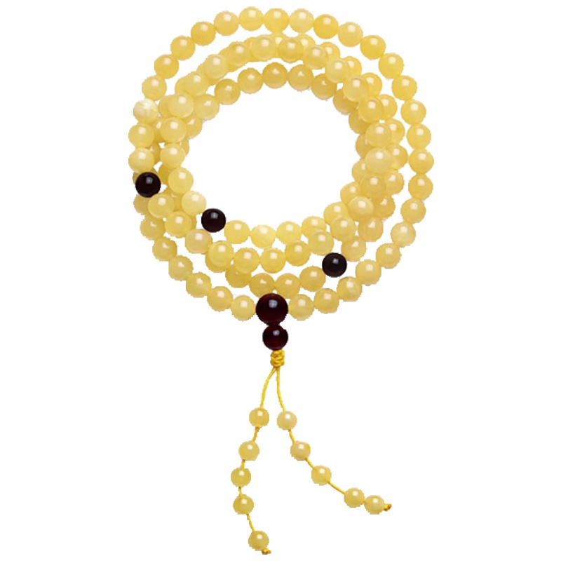 周大福（CHOW TAI FOOK)简约时尚琥珀石宝石手链/手串V111711