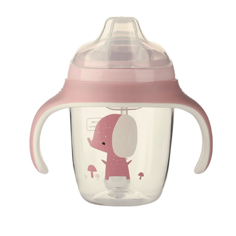 babycare宝宝婴儿学饮杯防漏防呛6-18个月吸管水杯防摔儿童鸭嘴杯210ml 雀湖绿 2680