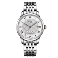 天梭(TISSOT) 80存储动力 商务 休闲 皮带 间金 钢带 男士 自动机械表T006系列