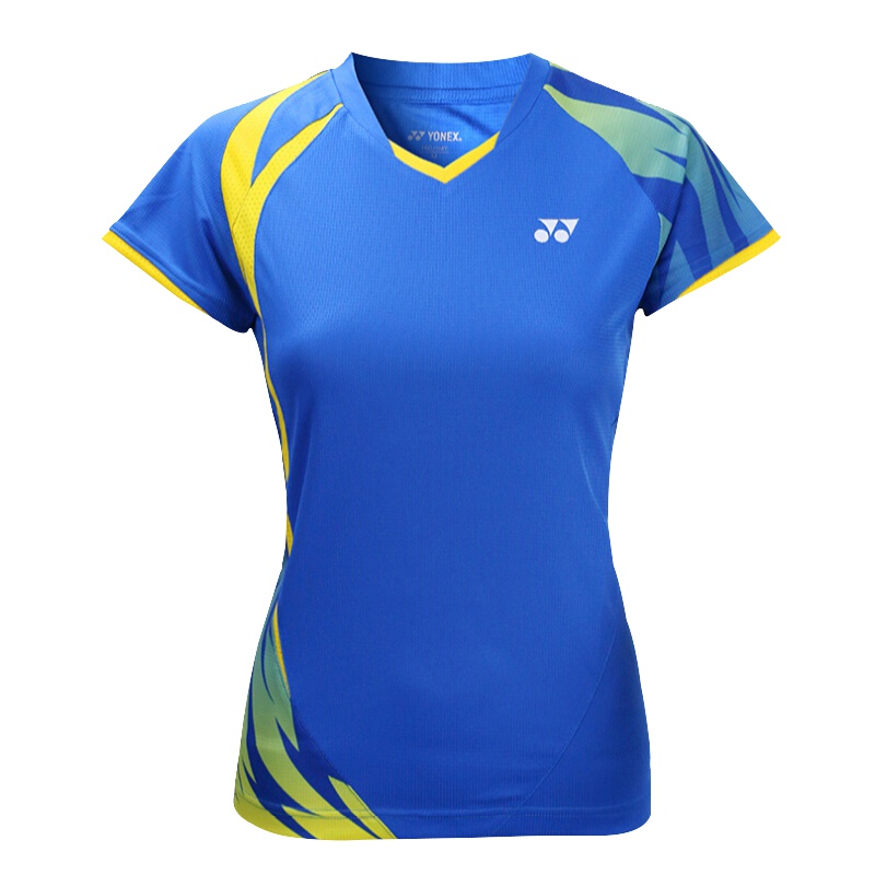 尤尼克斯YONEX羽毛球服透气情侣男款运动短袖110077BCR