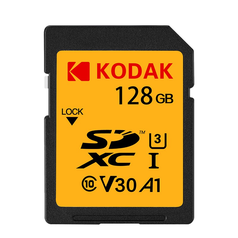 柯达(Kodak) SD卡128GB 高速U3 A1 V30性能 4K高清专业单反数码摄相机内存卡SDXC储存卡128G
