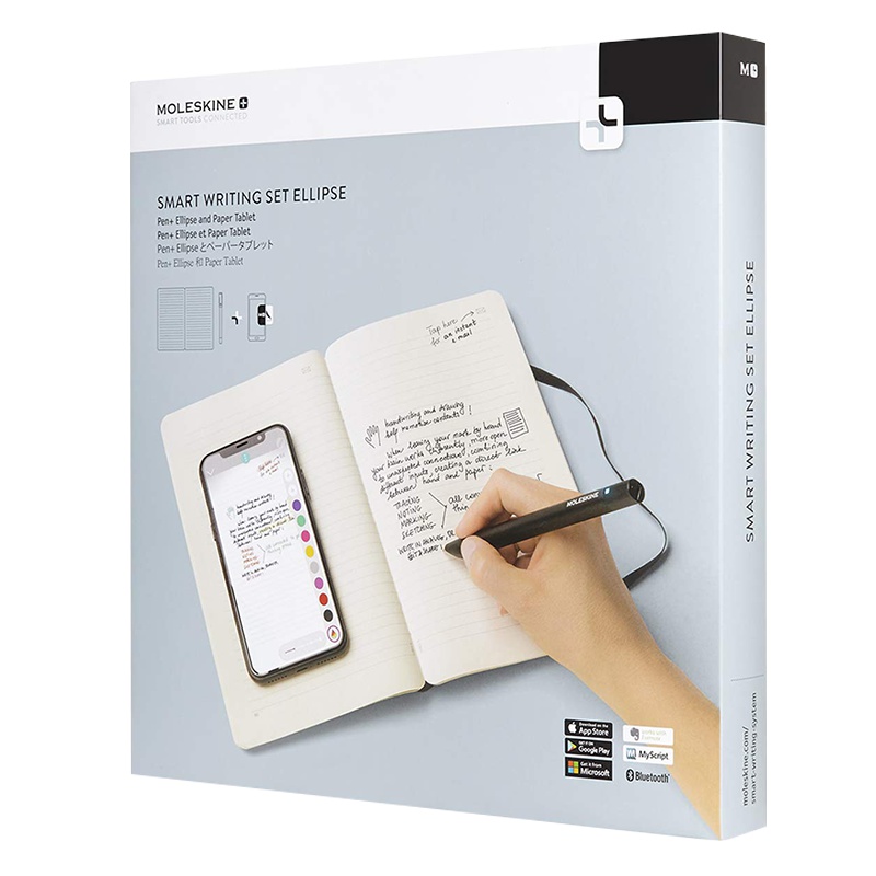 [高端智能套装]Moleskine第二代新款Pen+ELLIPSE 数位本智能书写套装 笔记本/记事本