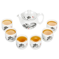 常生源 功夫茶具套装整套陶瓷茶壶茶杯带过滤整套 清韵茶具
