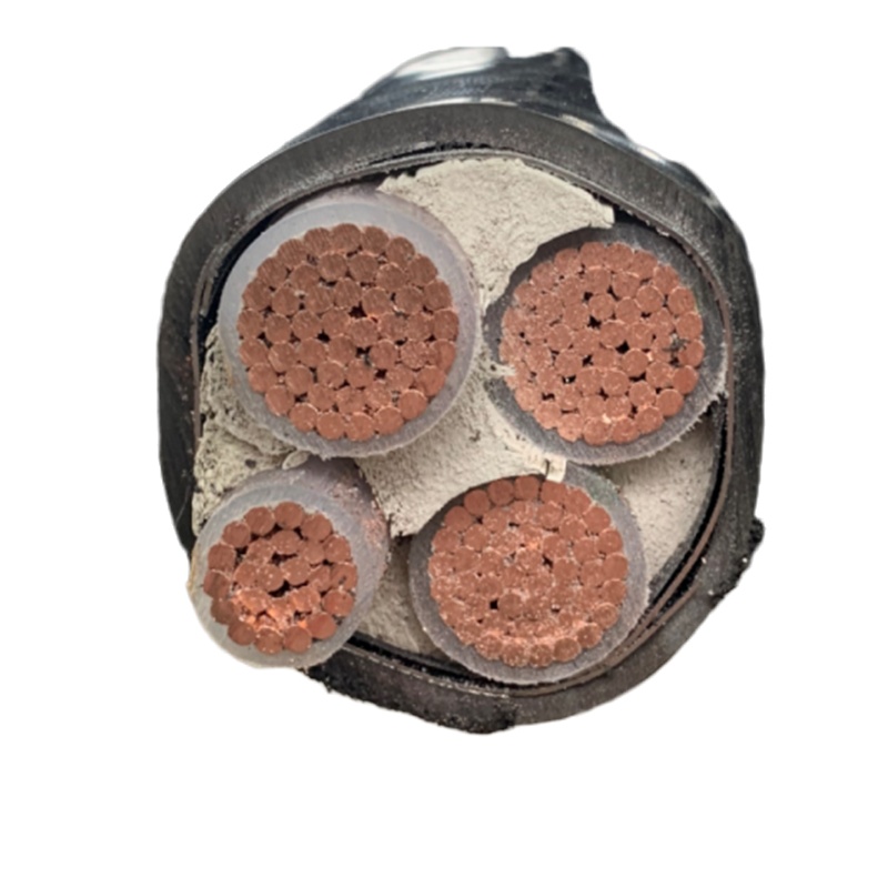 电缆线四芯三相四线铜芯不带凯YJV3+1芯铜芯电缆 电缆地理架空线 YJV3*16+1*10平方 100米起拍