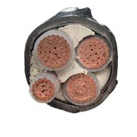 电缆线四芯三相四线铜芯不带凯YJV3+1芯铜芯电缆 电缆地理架空线 YJV3*16+1*10平方 100米起拍