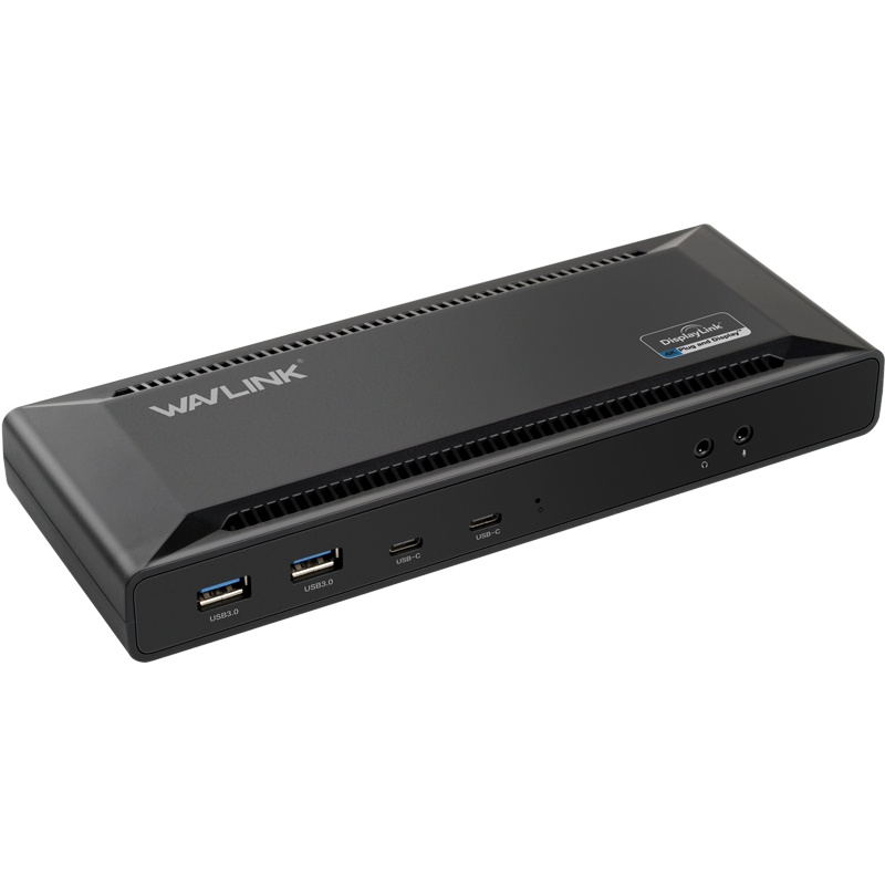 睿因(Wavlink)UG69PD2 type-c扩展坞多功能 usb转双HDMI/DP拓展坞 4K/5K多屏显卡