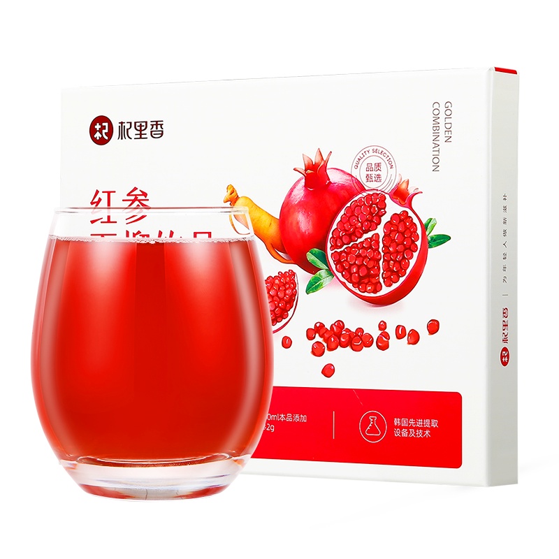 杞里香浓缩红参石榴饮10ml*30袋5年份长白山红参液滋补饮品