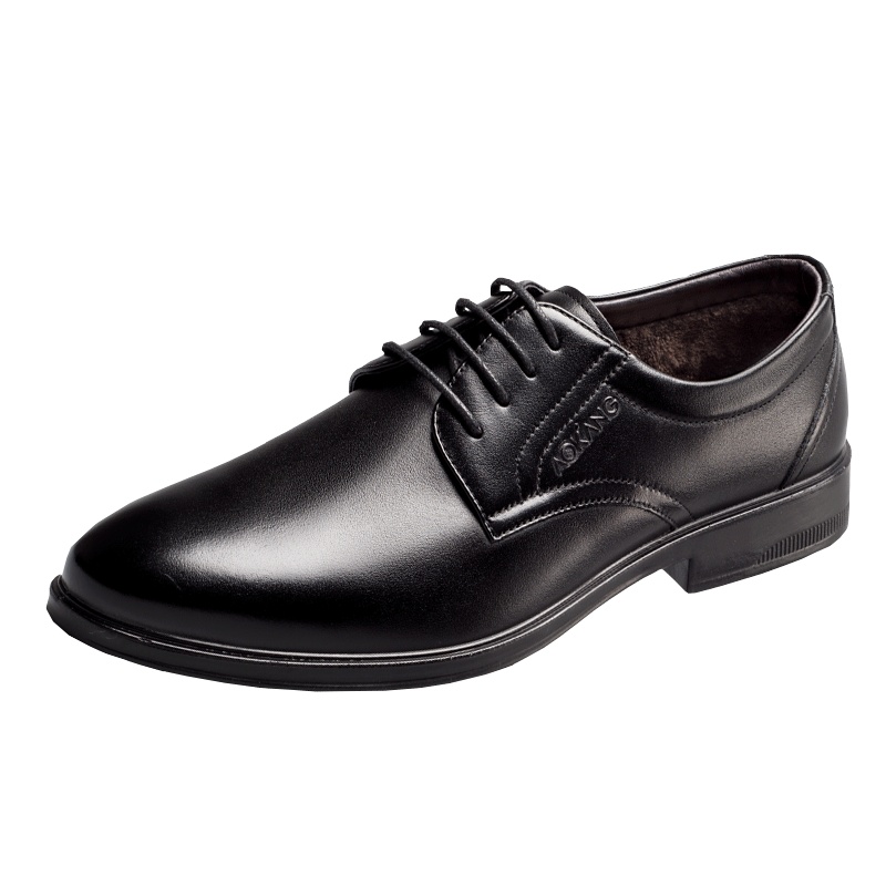 奥康男鞋冬季商务正装皮鞋男士加绒保暖棉鞋男皮鞋男