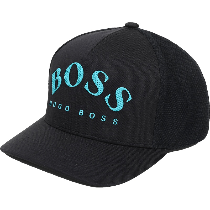 HUGO BOSS 雨果博斯 男士 LOGO图案织物棒球帽鸭舌帽帽子 50430769