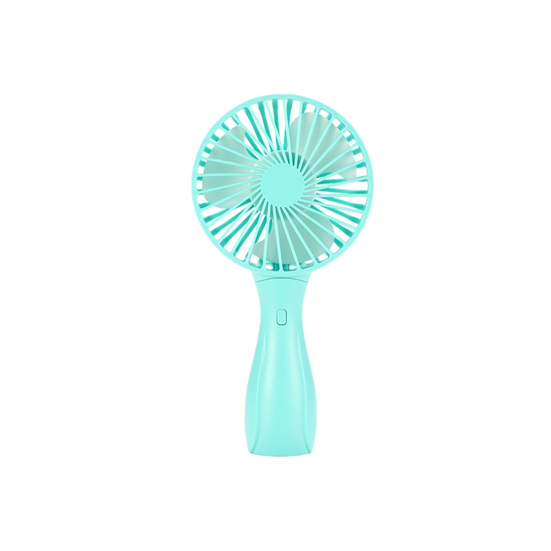 苏宁极物便携小蛮腰风扇 3档手持办公桌面两用小风扇 USB充电学生宿舍旅行小风扇 竹青