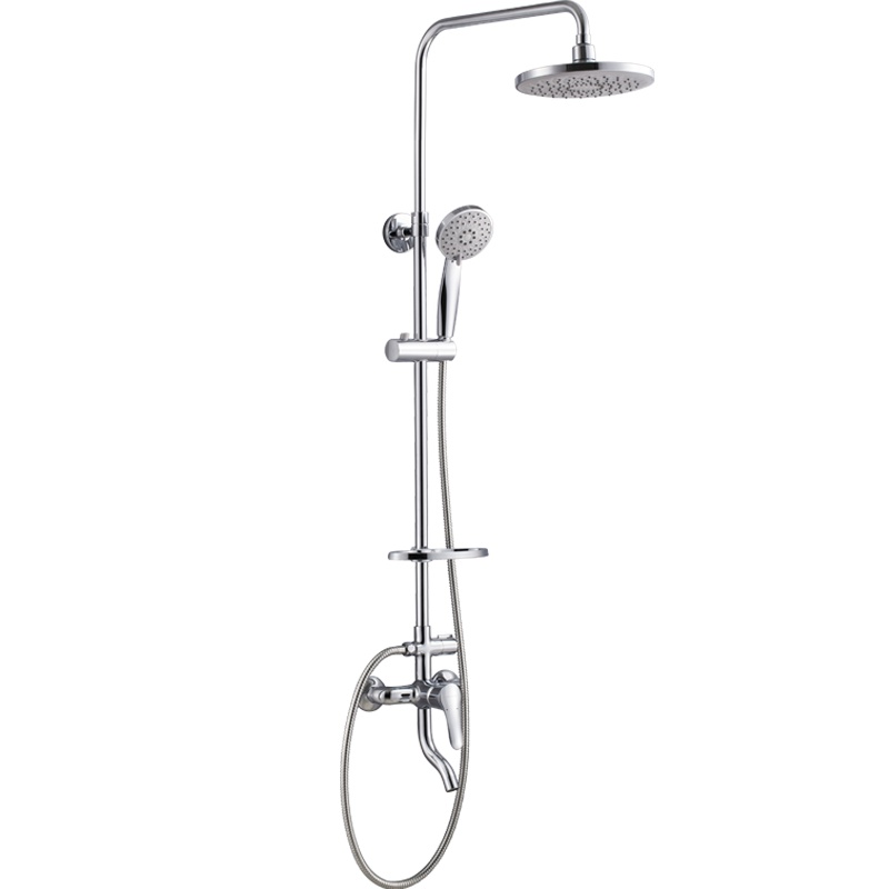 九牧(JOMOO)卫浴花洒 淋浴花洒套装太阳顶喷头淋浴器 三出水挂墙式铜质花洒套装36278