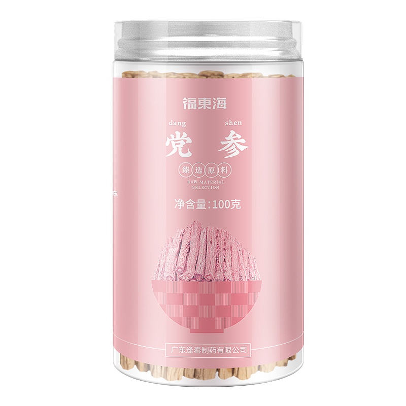 福东海党参甘肃党参无硫土党参片100克党参条党参节