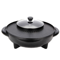 耐咔韩式无烟电热烤炉烧烤盘多功能涮烤火锅一体不粘锅NK-02