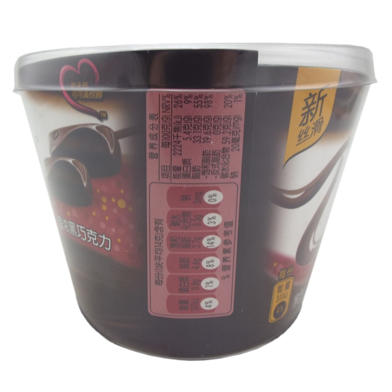 德芙香浓黑巧克力碗装252g