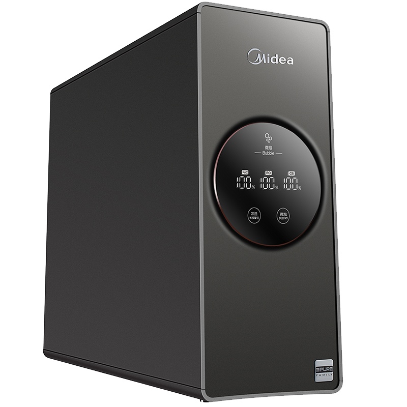 美的(Midea)MRC1880C-500G净水器家用直饮500加仑智能无桶大通量E500B净水器家用厨下式直饮机