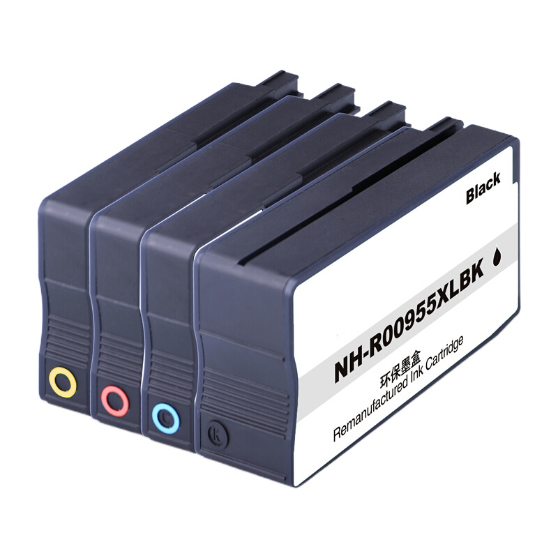 格之格 955XL墨盒 黑色+黄色+青色+红色 适用惠普P27724dw 25220 Pro8210 7720墨盒