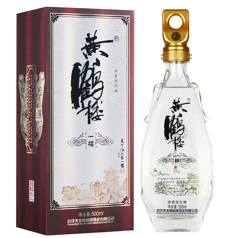 黄鹤楼 更上层楼一楼酒 52度 500ml 单瓶 浓香型白酒