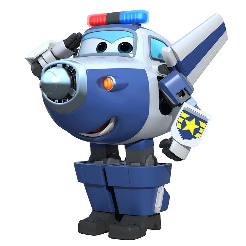 奥迪双钻(AULDEY)超级飞侠益智玩具车载具机器人-包警长巡逻车 男孩女孩玩具生日礼物 720843